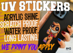 Custom UV 3D Sticker Personalised Waterproof Acrylic DTF Transfer Logo