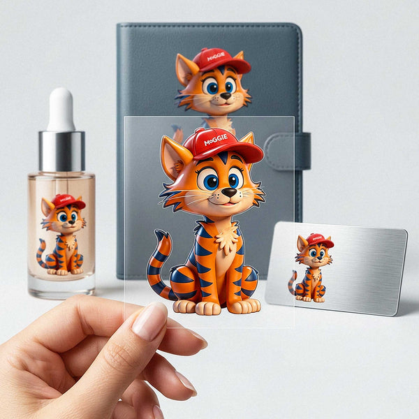 Custom 3D UV Business Logo Decals for Packaging, Cups & Products