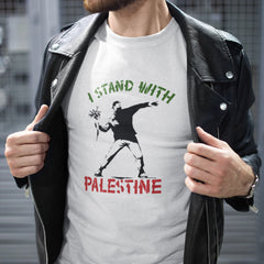 I Stand With Palestine T-shirt, Palestinian Lives Matter Graphic Tee, Free Palestine T-shirt, Gaza Supporter Gifts, Stop War Jerusalem Top, Souvenir Men's T-shirts