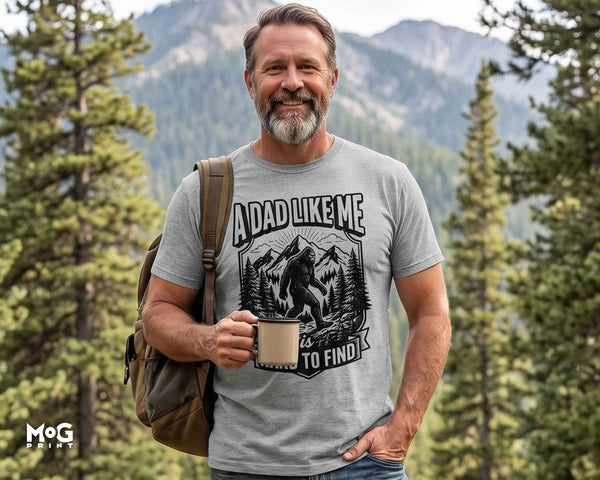 Funny Bigfoot Dad T-shirt Retro Sasquatch Shirt Father’s Day Gift Tee