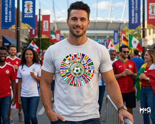 World Cup Flags T-shirt USA Canada Mexico Football Fan Tee Unisex Top