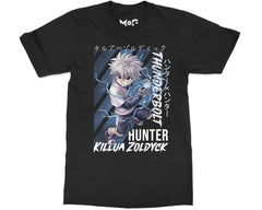 Hunter X Hunter Killua Zoldyck T-shirt HxH Anime Graphic Tee Japanese Manga Top
