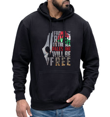 From the River to the Sea Palestine Will Be Free Graphic Hoodie, Palestinian Equality Hoody, Free Palestine Sweater, Palestine Activist Gift