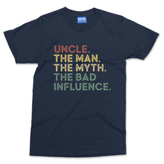 Uncle Gift T-shirt The Man Myth Legend Funny Family Tee Fathers Day Dad Mens Top