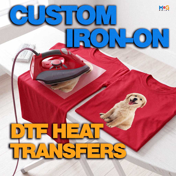 Custom Iron On DTF Transfers Ready to Press T-shirt & Hoodie Designs