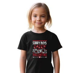 Funny Valentineâ€™s Day T-shirt Mum Dad Is My Valentine Shirt Gift for Kids Adults Tee