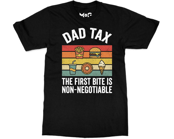 Foodie Dad Tax Cartoon T-shirt Funny Food Lover Tee Father’s Day Gifts