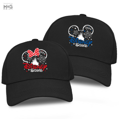 Disneyland Baseball Cap Mickey & Minnie Mouse Design Disney World Paris Group Family Holiday Adult Kids Hat