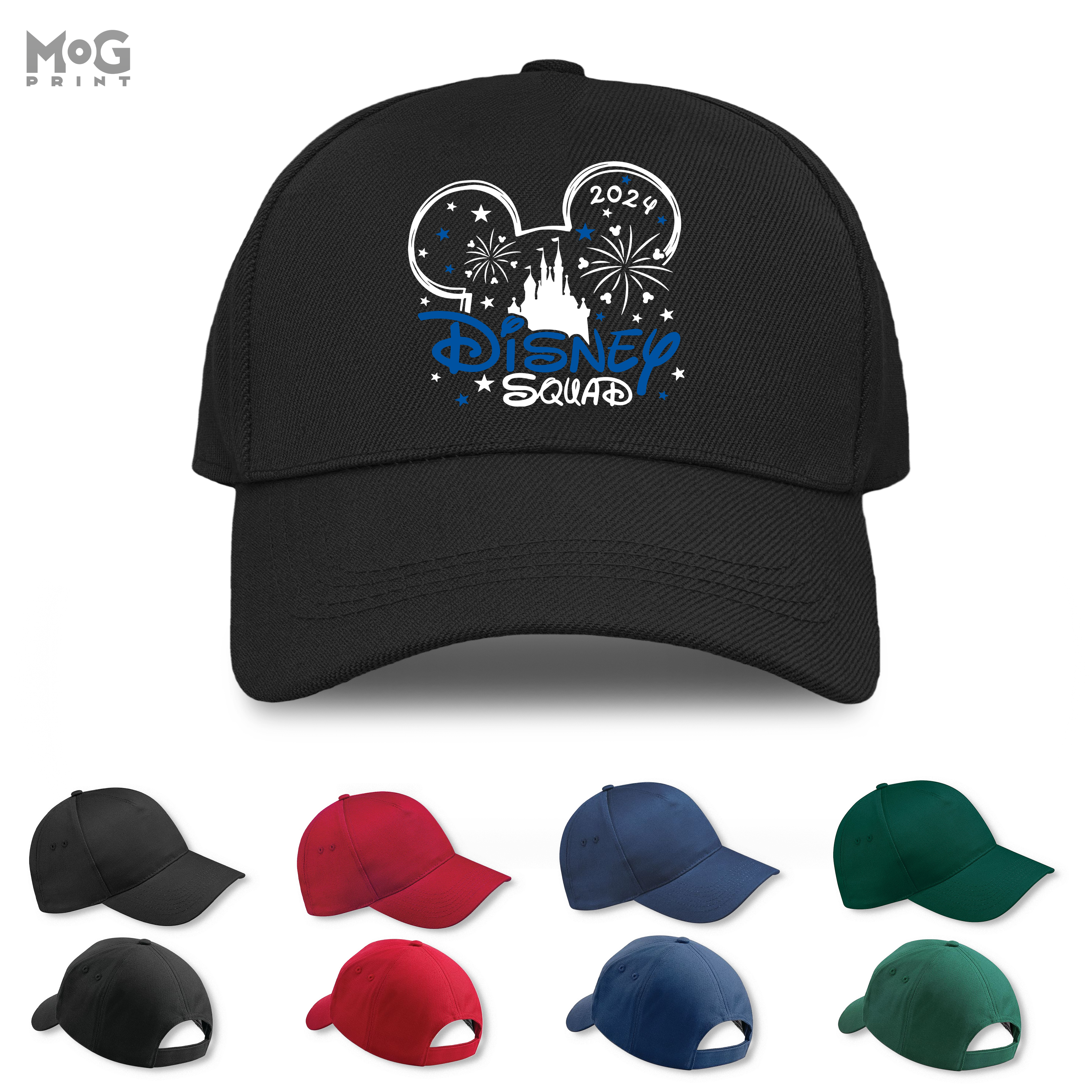 Disneyland Baseball Cap Mickey Minnie Mouse Design Disney World Paris Group Family Holiday Adult Kids Hat Adult Mickey Black