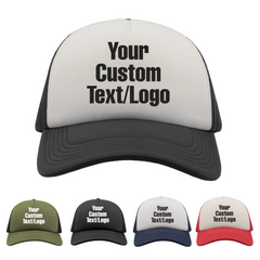 Personalised Text Logo Trucker Cap, Custom Any Name Message Hat, Personalized Business Company Logo, Customized Birthday Gift Hat, Adult Unisex