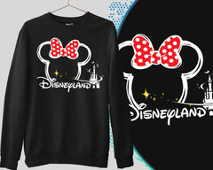 Disneyland Mickey & Minnie Sweatshirt for Adults Men Women, Disney Trip Outfits, Minnie Mickey Disneyworld Vacation Matching Family Jumper