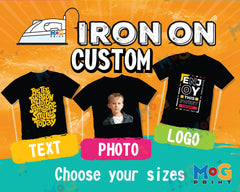 Custom Iron On Heat Transfers - DIY T-shirt Heat Transfer Ready to Apply DTF Iron On Personalised - Your Custom Design, Gang Sheet Transfers
