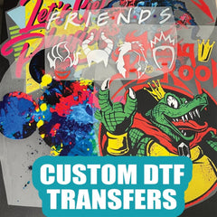 Custom Iron On Heat Transfers - DIY T-shirt Heat Transfer Ready to Apply DTF Iron On Personalised - Your Custom Design, Gang Sheet Transfers