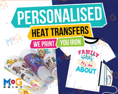 Heat Transfer Designs Ready to Press - Personalised Iron on T-shirt Heat Transfer DTF - Custom DIY Shirt - Heat Printing Transfer Gang Sheets
