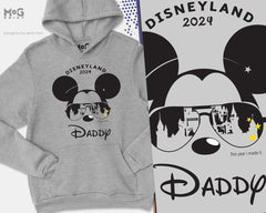 Personalised Disneyland Hoodie Mickey/Minnie Funhouse 2024 Mouse Ears Custom Matching Kids Florida Hooded Sweater America/Paris Gift Jumper