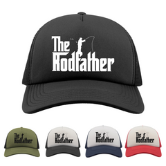 The Rodfather Trucker Cap, Funny Dad Grandad Fishing Hat, Father's Day Birthday Gift, Fishing Gifts, Gift For Fisherman - Dad Hat Cap