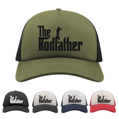 The Rodfather Trucker Cap, Funny Dad Grandad Fishing Hat, Father's Day Birthday Gift, Fishing Gifts, Gift For Fisherman - Dad Hat Cap