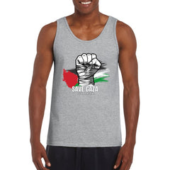 Save Gaza Save Palestine Vest Palestinian Flag with Fist Top Supporter Gifts
