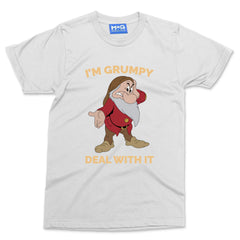 I'm Grumpy Funny T-shirt 7 Seven Dwarfs Disney Inspired Tee Disneyland Shirt