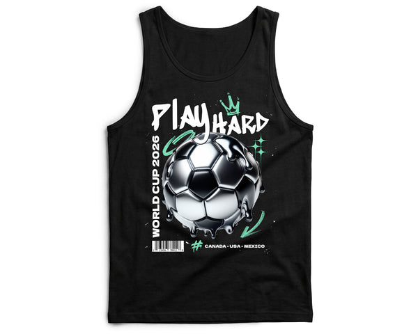 Play Hard Football World Cup Vest Canada USA Mexico Streetwear Tank