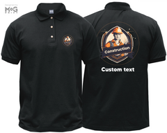 Custom Logo Photo Construction Polo Shirt Builder Contractor Company Personalised Tee