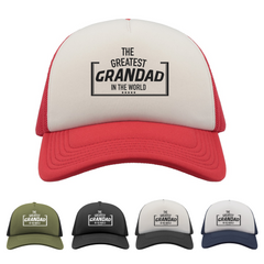 Grandad Gift Cap, Funny Grandpa Hat, Best Grandfather Trucker Cap, Father's Day Dad Birthday Gift Idea, Gift for Grandad Mens Adult Hat