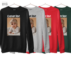 Custom Text Sweatshirt Design Your Own Personalized Jumper Gift Top for Him Her