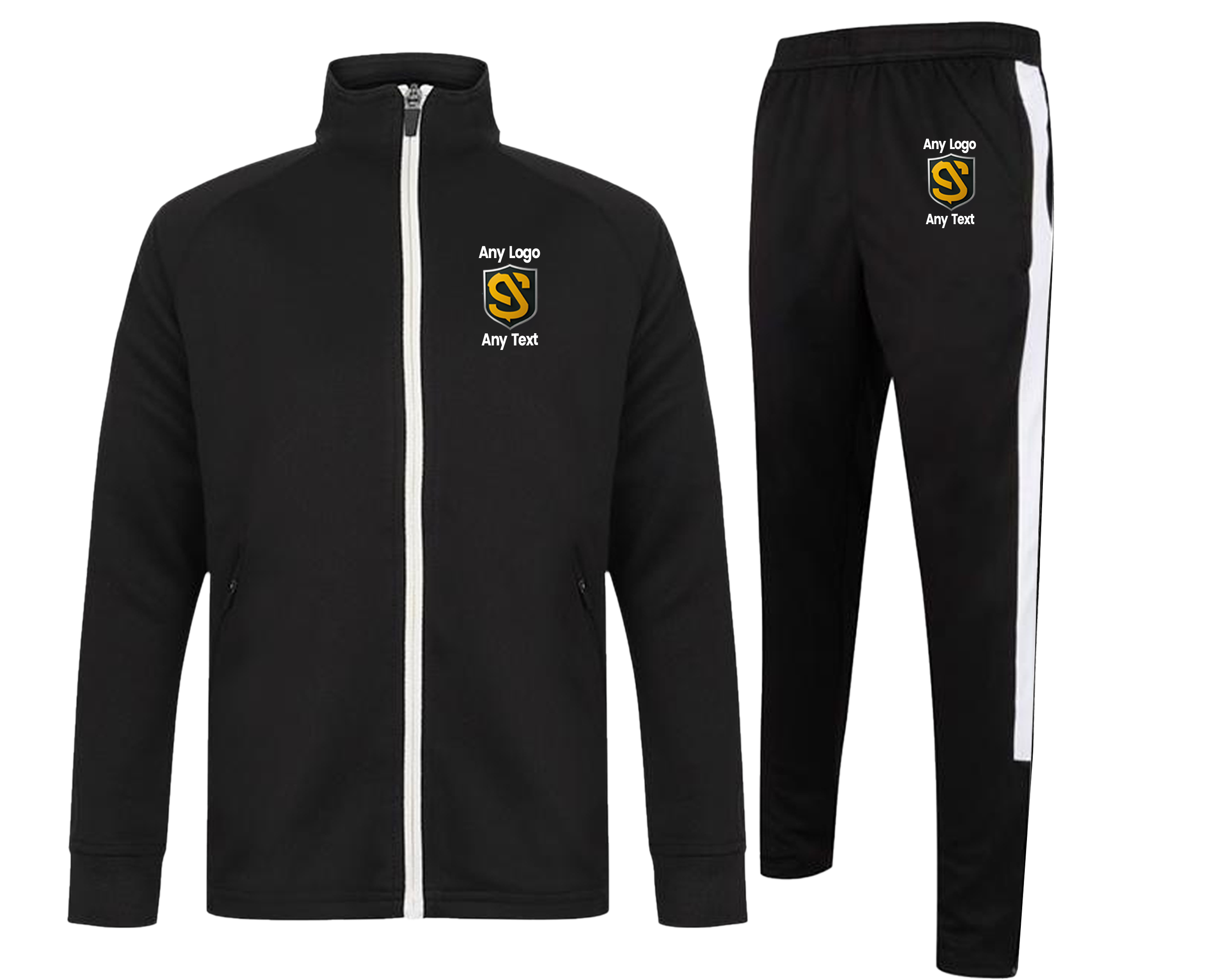 Custom Logo Tracksuit Personalised Matching Full Set Track Top Botto Mog Print