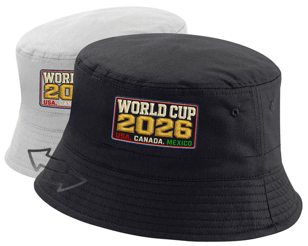 World Cup 2026 Bucket Hat USA Canada Mexico Football Fan Gift Cap