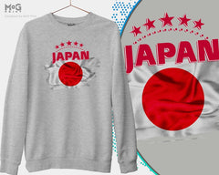 JAPAN 日本ワールドカップシャツ Football Sweat-Shirt World 日本サッカー Cup Japanese Footballer Shirt Japanese Country Flag Souvenir Memorabilia