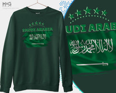 Saudi Arabia السعودية Flag Sweat Shirtفوتبال لكرة القدم لكرة القدم كأس العالم لكرة الق Saudi Arabia National Pride Gift Saudi Jumper Unisex Saudi