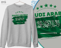 Saudi Arabia السعودية Flag Sweat Shirtفوتبال لكرة القدم لكرة القدم كأس العالم لكرة الق Saudi Arabia National Pride Gift Saudi Jumper Unisex Saudi