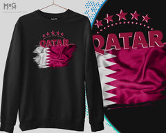 Qatar Sweat Shirt العنابي | العنابي منتخب قطر لكرة القدم كرة القدم قطر كأس العالم لكرة الق كرة القدم قطر Qatar World Football Cup قطر