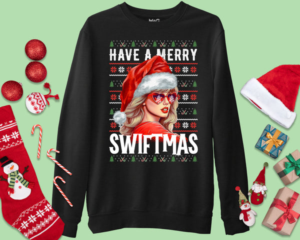 Swiftmas Sweatshirt | Taylor Swift Xmas Jumper Music Fans Christmas Gift