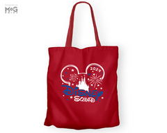 Squad 2024 Tote Bag Mickey Minnie Group Vacation Carrying Purse Matching Gifts