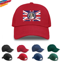 Queen Elizabeth II Cap, Queens Platinum Jubilee 2022 Gifts, Union Jack Flag Print 70th Anniversary Event 1952 - 2022 70 Years, Unisex HAT