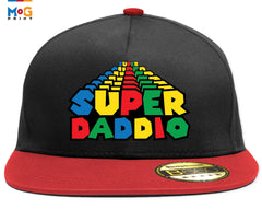 Super Daddio Snapback Cap, New Dad Unisex Adult Cap, Super Game-Themed Hat, Gaming Trendy Cap, Dad Announcement Gamer Father's Day Gift