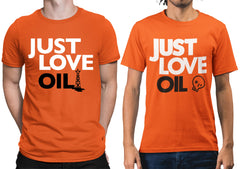 Just Love Oil Orange T-shirt - ANTI Just Stop Oil Protest Anti Woke Agenda Shirt