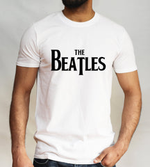The Beatles Inspired Logo T-shirt Retro Rock Band Tee Classic Music Gift Top