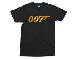 James Bond 007 Logo T-shirt Classic Spy Film Movie Top Retro Dad Gift for Men & Kids Tee