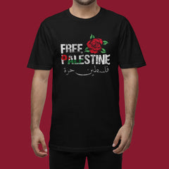 Free Palestine Peaceful Protest T-shirt, Stop War Stand With Palestinians Human Rights Graphic Rose Tee For Men Women, Save Palestine Top