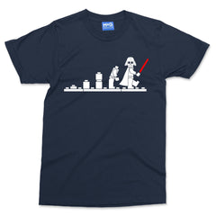 Star Wars Lego Evolution T-shirt Fun Logo Darth Vader Stormtrooper Gift Tee
