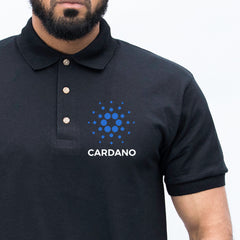 Cardano ADA Polo Shirt Cryptocurrency Pocket Icon Logo Crypto Currency Coin Defi Technology Coders/Miners Traders/Investors Gift Tops