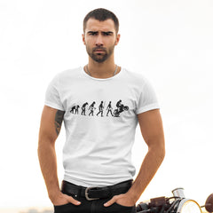Motorbike Evolution T-shirt, Evolve Biker Motorcycle Gift, Biking Shirt Funny Rider Motocross Racing Mens Birthday Christmas Gift For Him