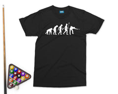 Evolution Of Pool T-shirt, Snooker Shirt, 8 Ball Pool, Pool Player Gift, Cue Sports Shirt, UNISEX Short Sleeve Shirt for him/her