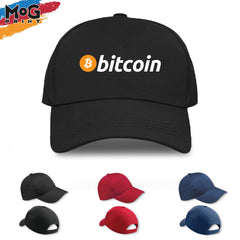 Bitcoin Baseball CAP, Bitcoin Hat, BTC Crypto Currency Coin Logo, Bitcoin Cryptocurrency Trader Investor Gift Idea, Adult Unisex Hat Cap