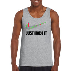 JUST HODL IT Vest Funny Crypto Investor Meme, Xrp Bitcoin Cardano Ethereum Dogecoin Solana, Cryptocurrency Gift Clothing Mens Tank Top