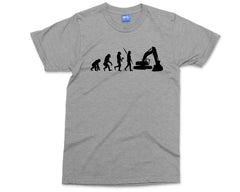 Bulldozer Evolution T-Shirt - Funny Unisex T-shirt - Construction T-shirt - Excavator T-Shirt - Bulldozer Birthday - Dump Truck T-Shirt