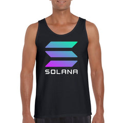 Solana Vest, Cryptocurrency Gifts, SOL Solana Crypto Investor, HODL Defi Blockchain Investing, NFT Gaming Trader Gift for Him Tank Top