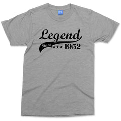 Legend Custom Year T-shirt Personalised Date 70th Birthday Retirement Gift Grandad Daddy Retired Grandpa Grandma Uncle Gift for him her